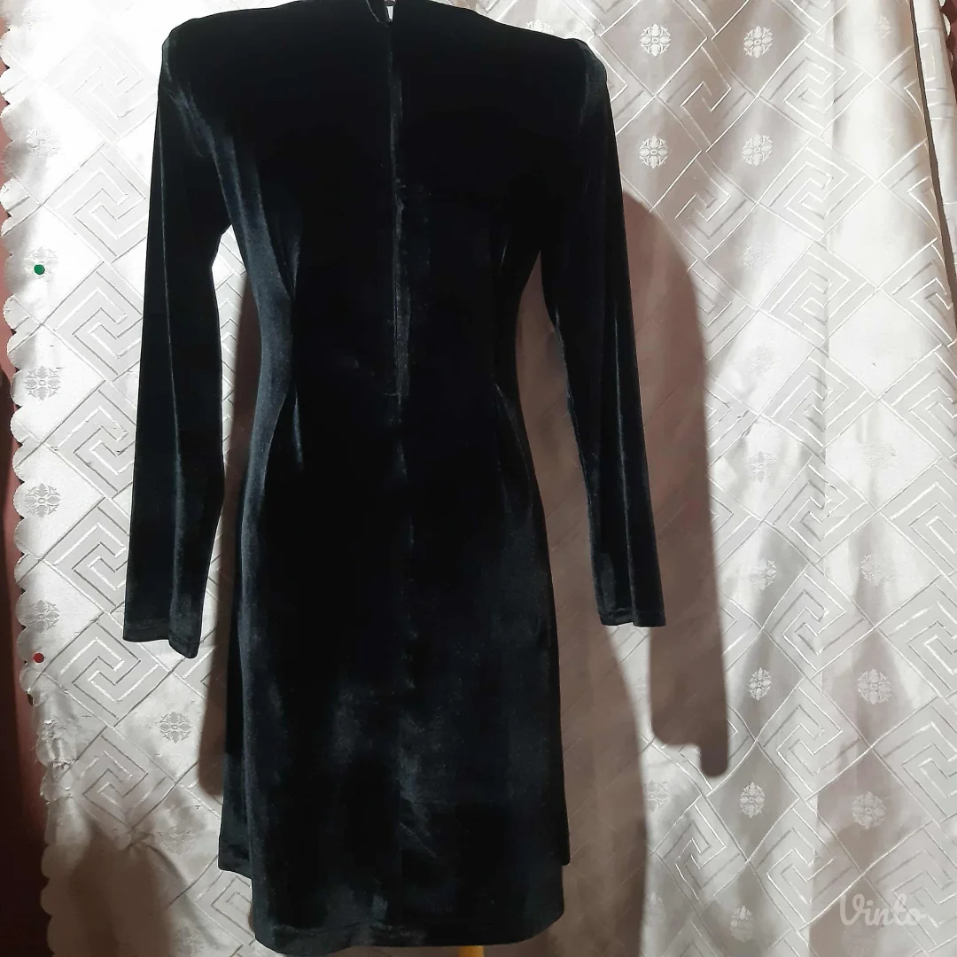 Crna Plisana haljina M