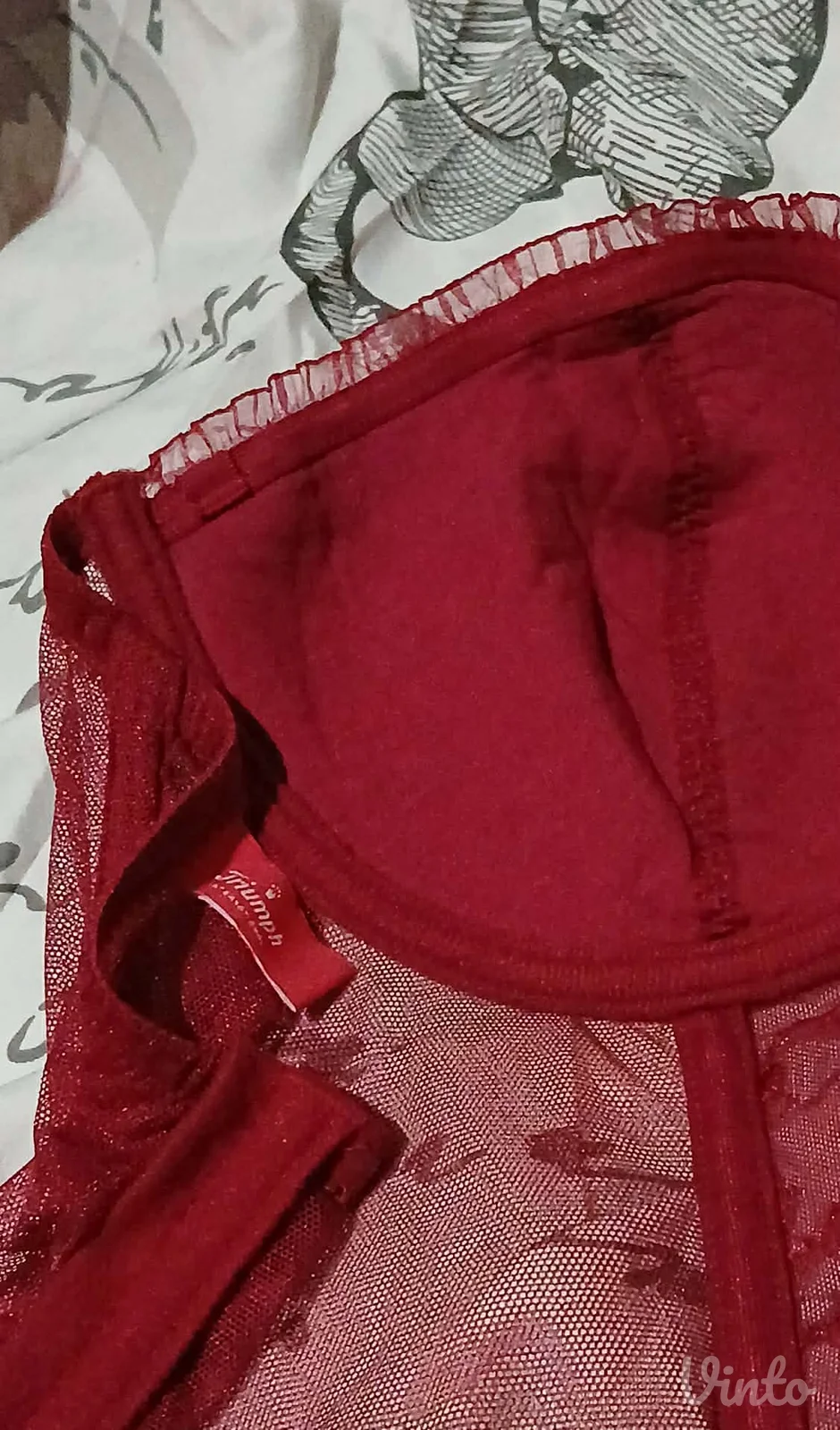 Triumph bordo korset ves M/L