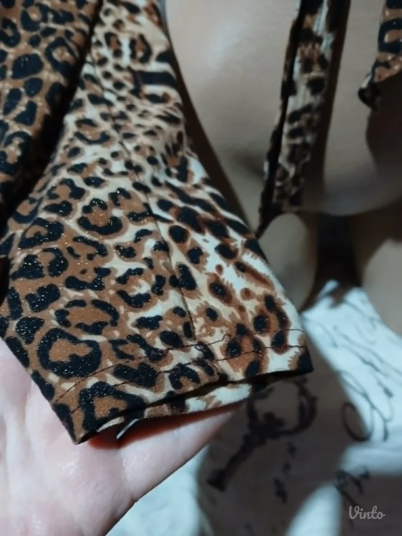 Leopard print bolero M/L