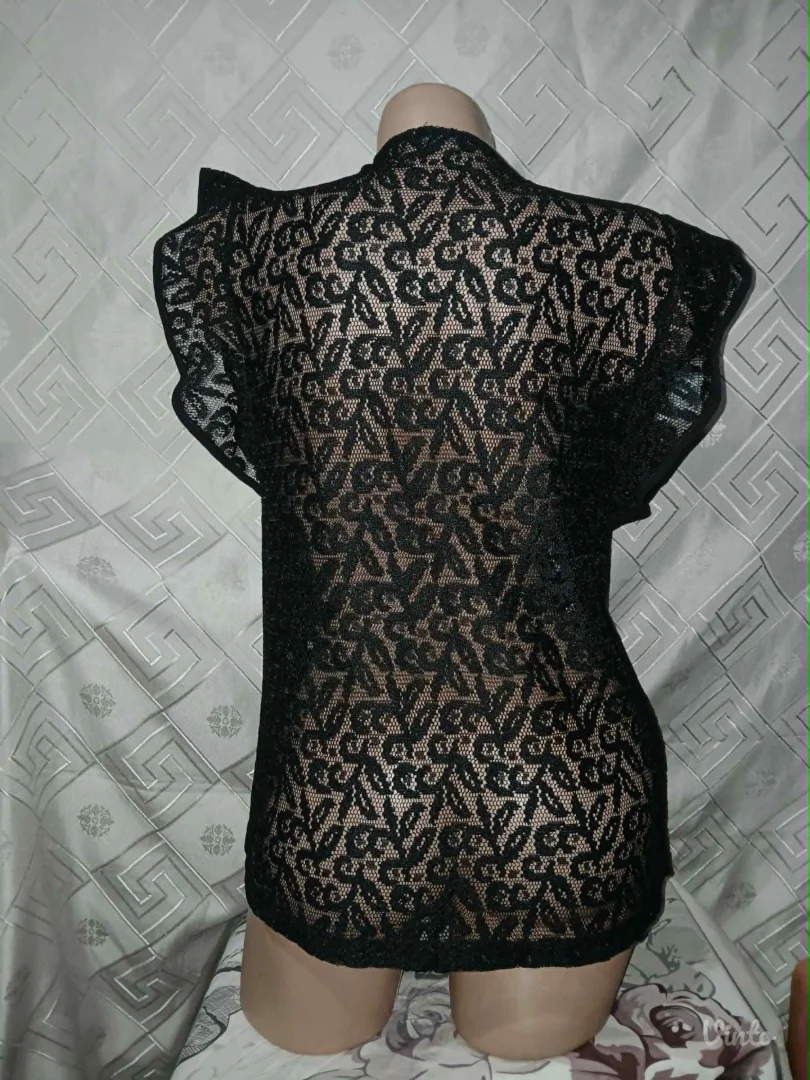 Calliope crna cipkasta bluza L