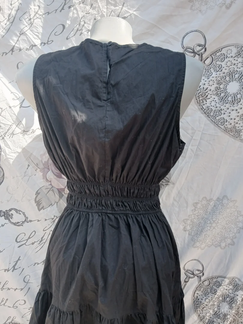 Crna Goth Haljina M 100% Pamuk