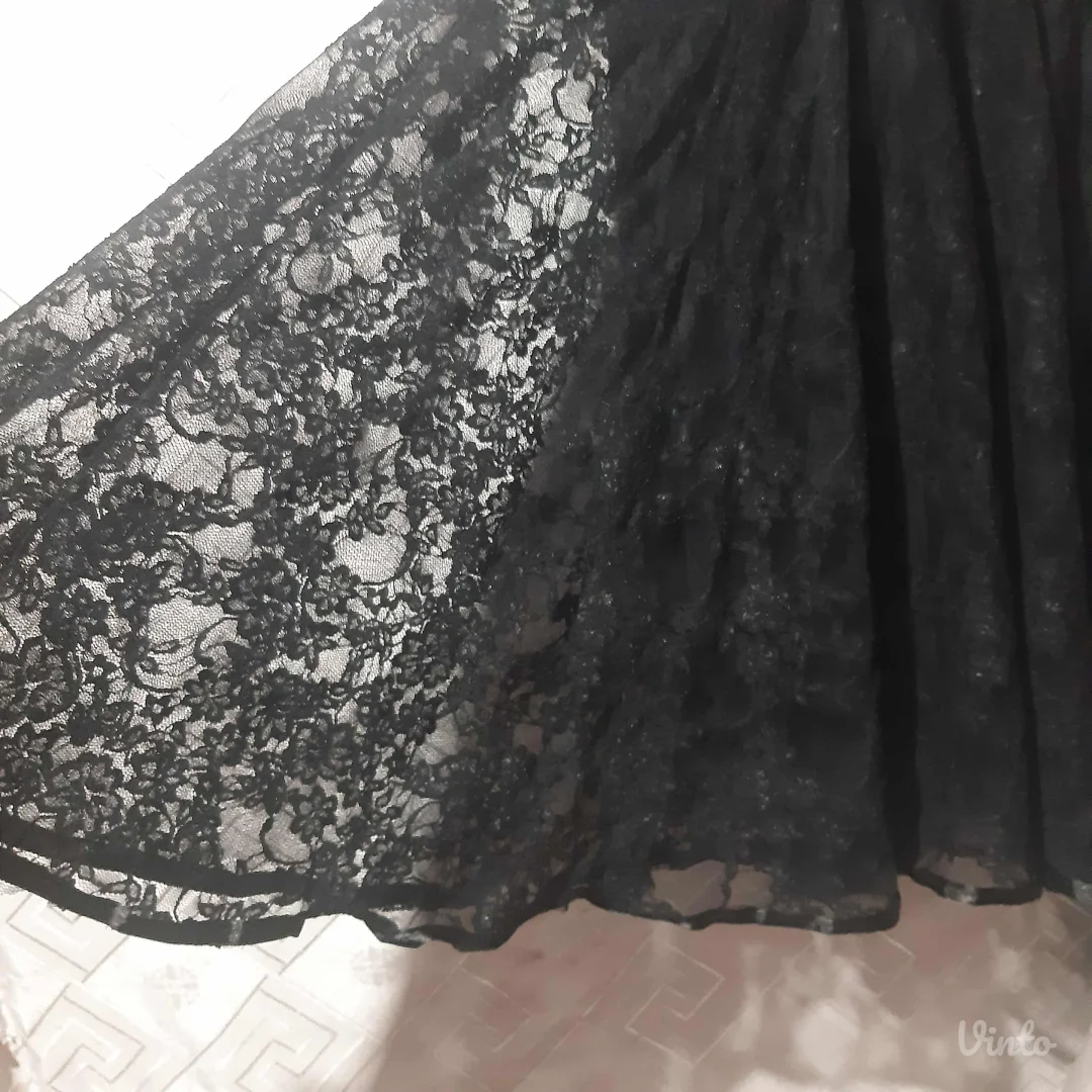 Goth crna suknja od cipke S/M