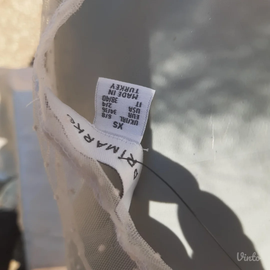 Primark Bela bluza til mrezica na tufnice XS-S