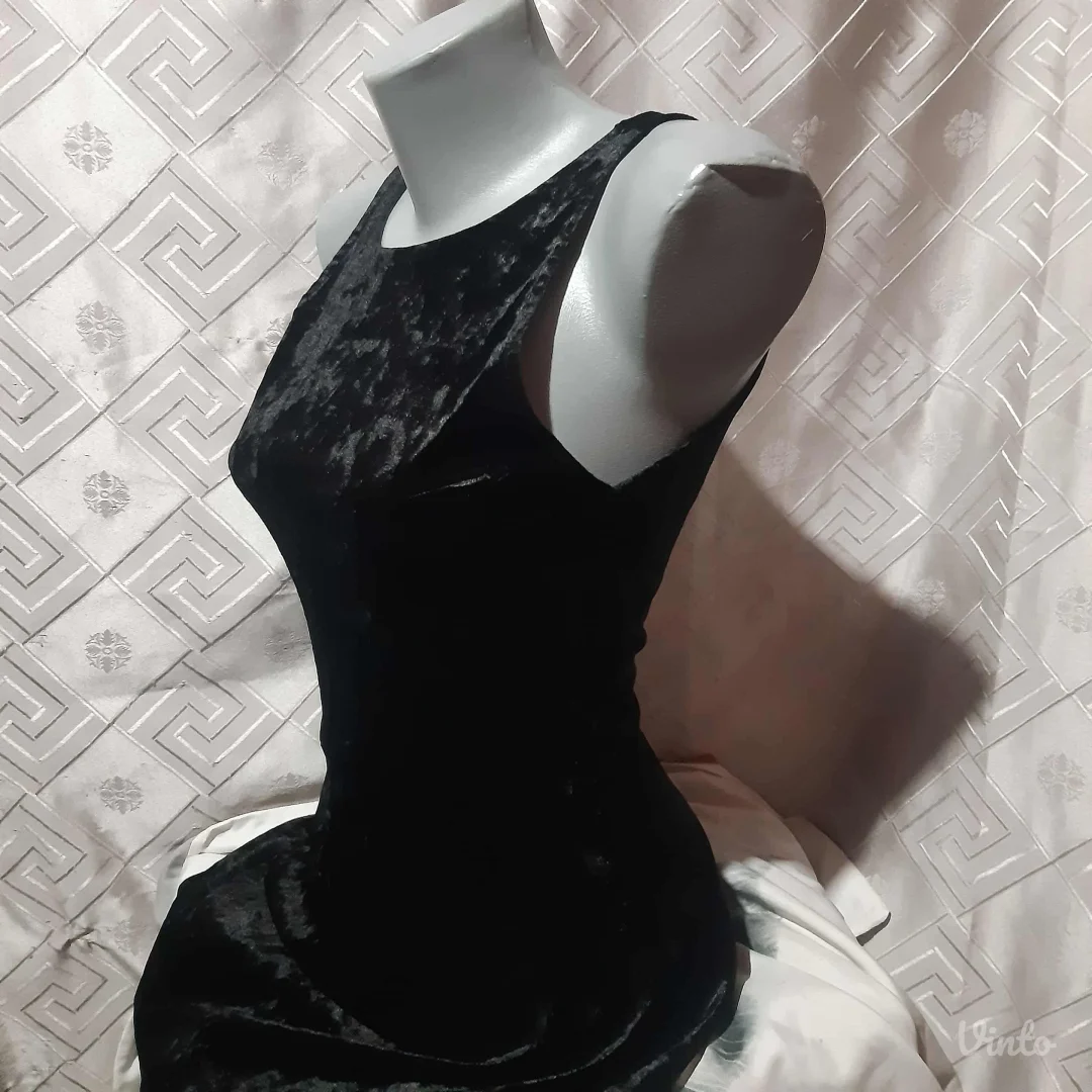 H&M Mala Crna Plisana Haljina XS/S