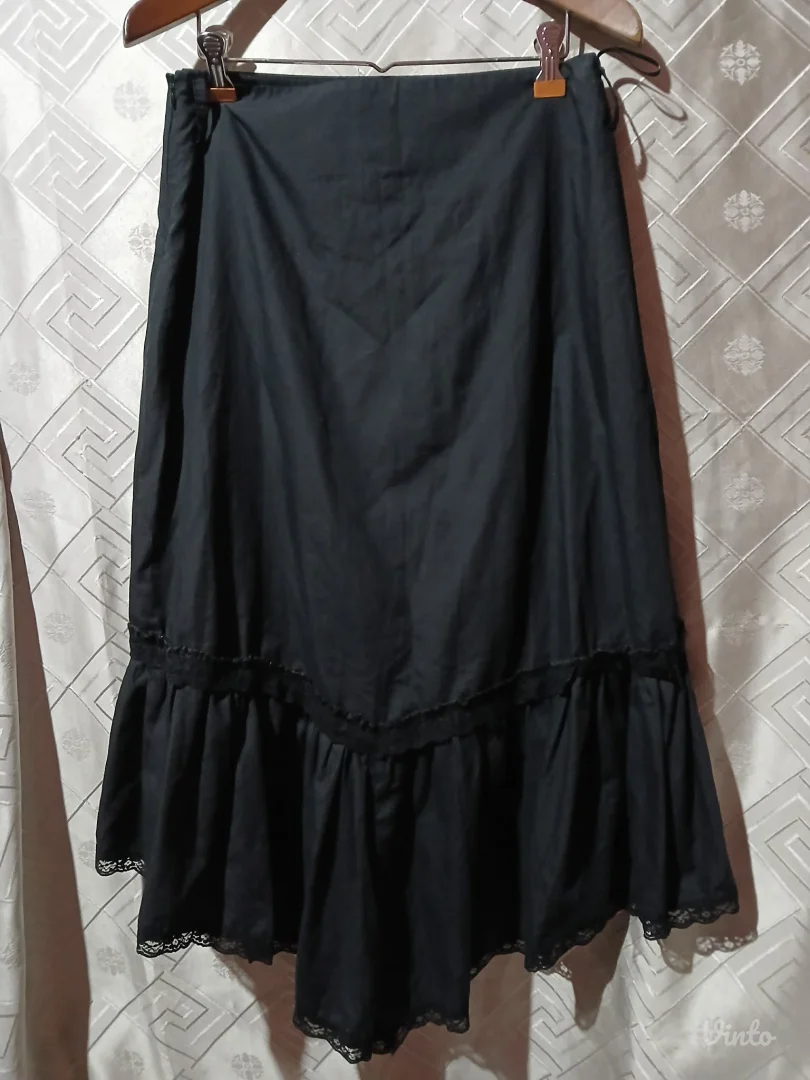 Goth crna midi suknja S/M