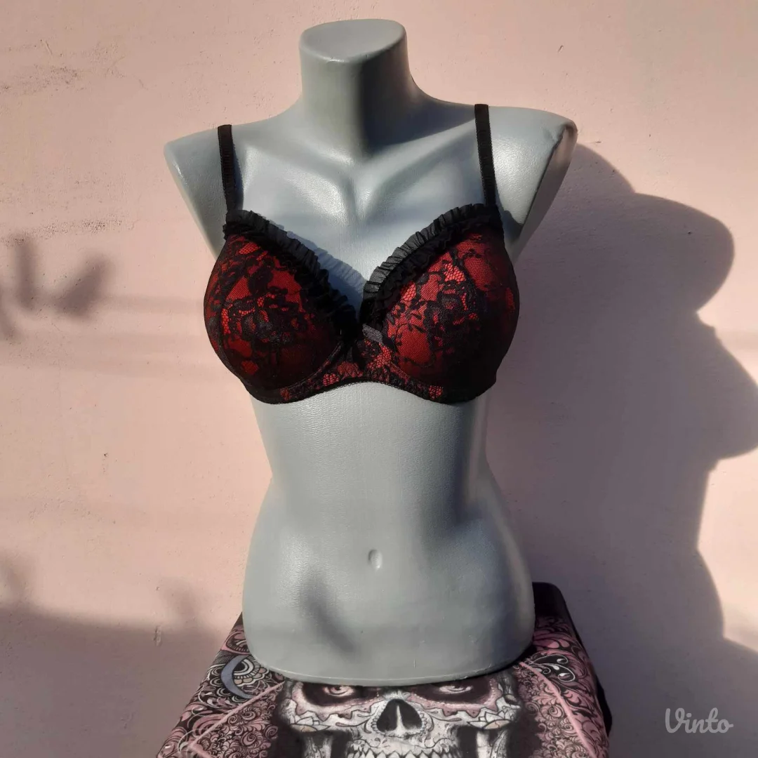 Body Flirt Crveno-Crni brus 75D(36/38)