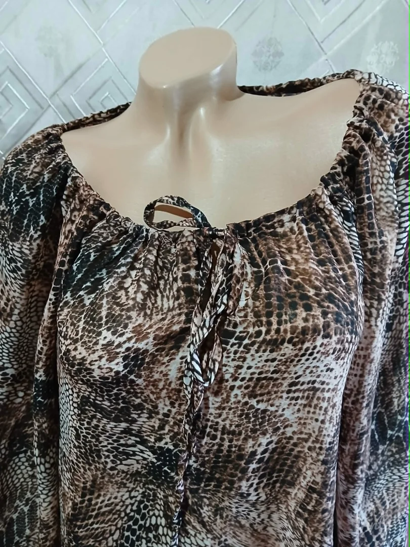 Amisu snake print providna bluza S