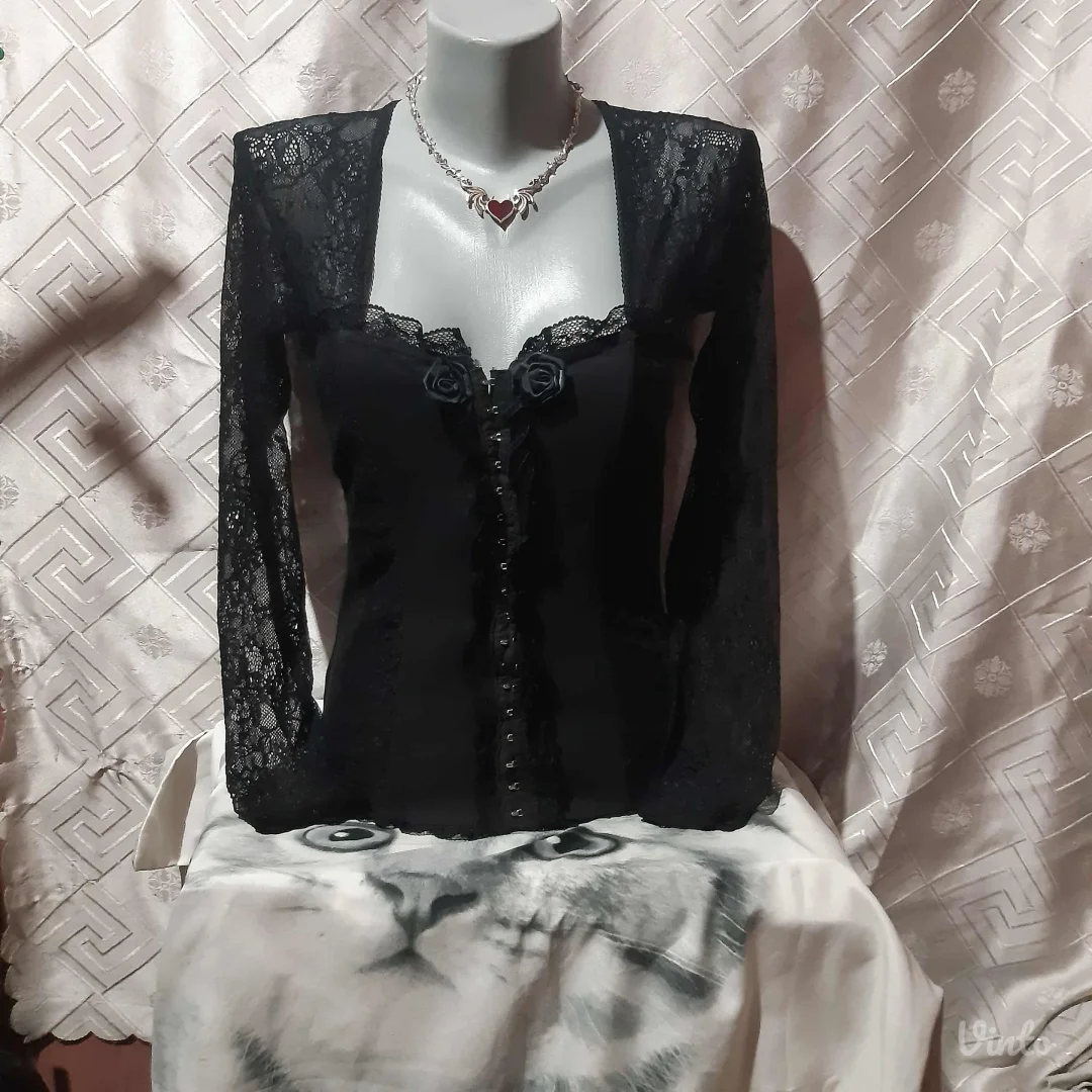 Alcatraz-Gothic Korset Bluza L