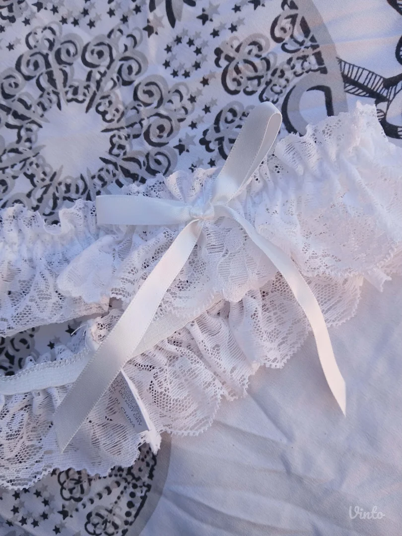 Bela Cipkasta podvezica One Size