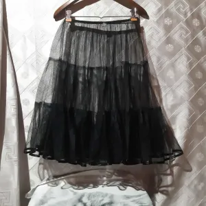 Goth crna podsuknja pun krug S-L