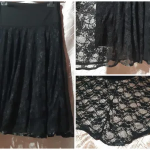 Goth crna suknja od cipke S/M