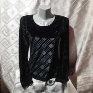 Plisana crna Bluza M/L