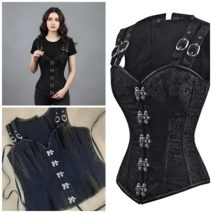 Gothic Brokat Korset sa bravicama i bretelama XL