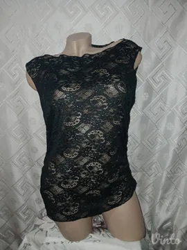 Cipkasta crna bluza L/XL