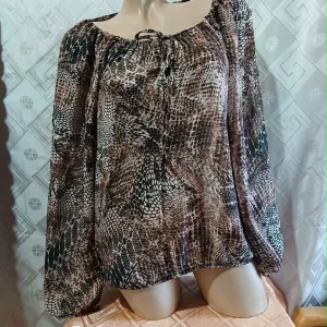 Amisu snake print providna bluza S