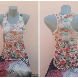 Mrezasta floral sarena majica S/M