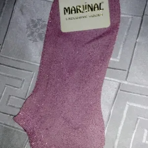 Roze sjajne carape 36-40