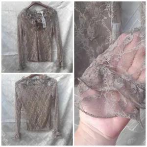 Čipkasta bluza sa karnerima S/M