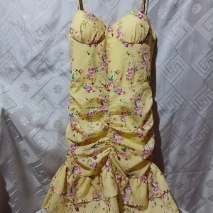 Zuta Sexy Haljina Floral print XS/S