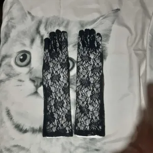 Nove Goth Cipkaste crne rukavice S