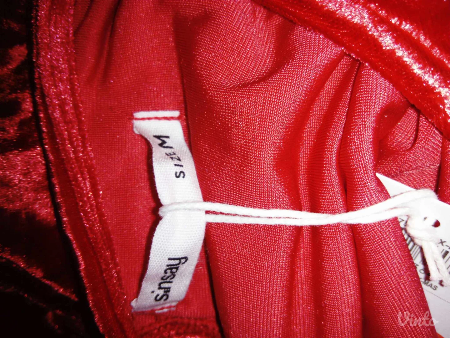 Sinsay crvena plisana haljina M Novo sa ett.