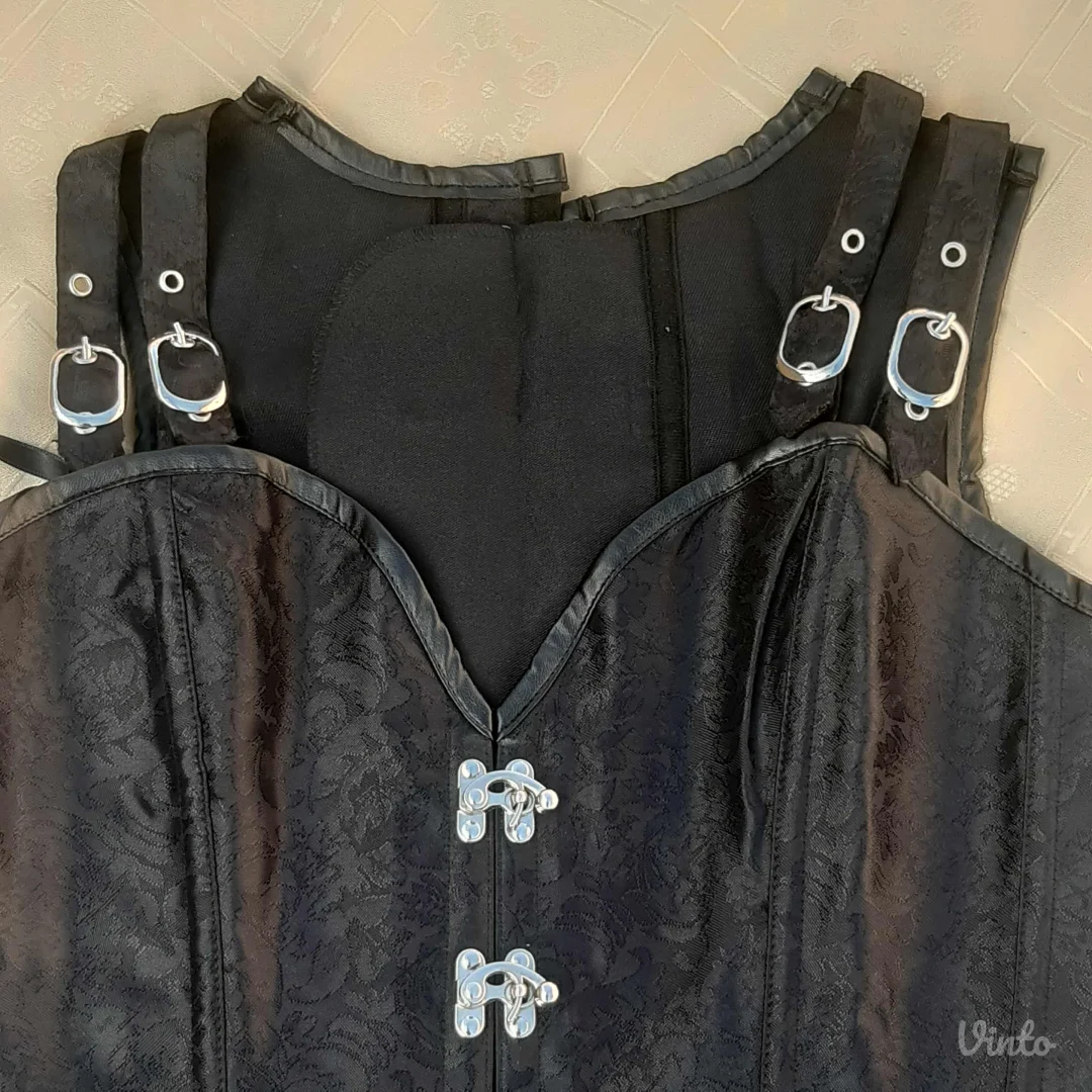 Gothic Brokat Korset sa bravicama i bretelama XL