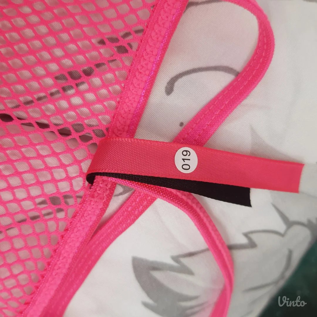 Nov Seven 'til Midnight Fetish Neon roze mrezasti set