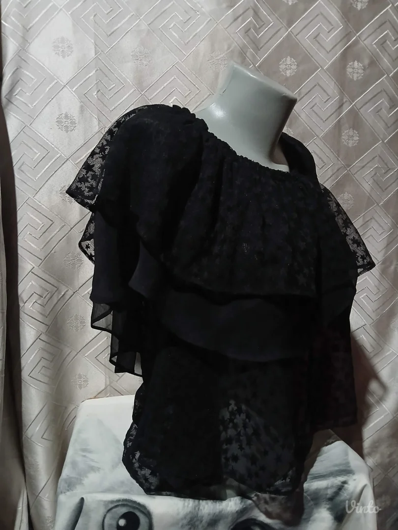 Zara basic leprsava bluza til/zvezdice L