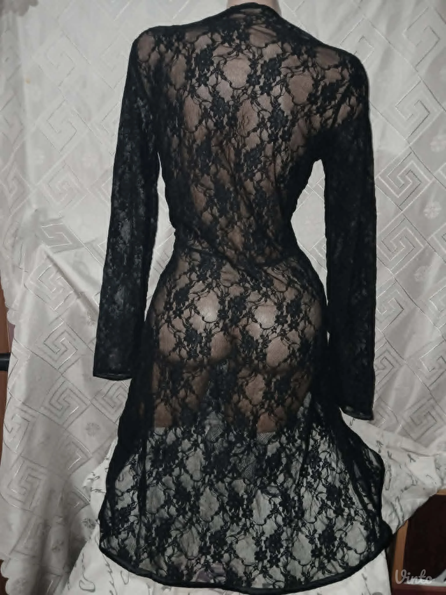 Cipkasti Crni ogrtac M/L