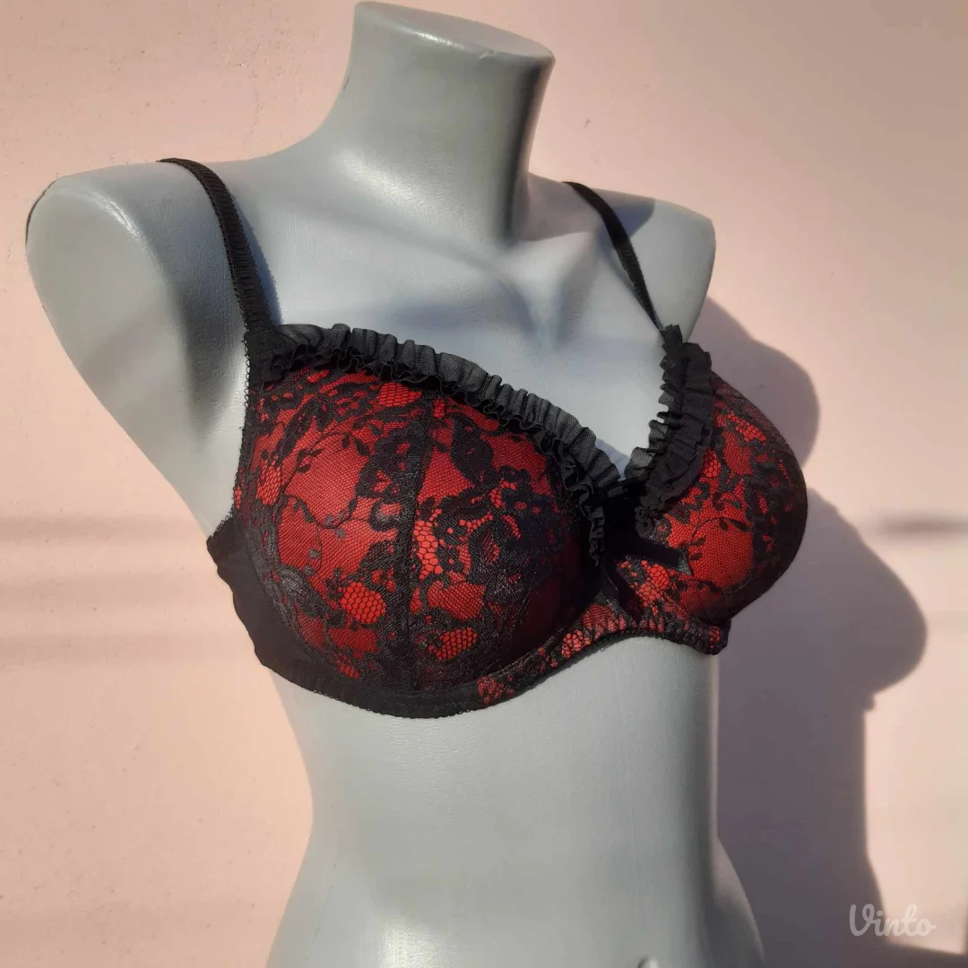 Body Flirt Crveno-Crni brus 75D(36/38)