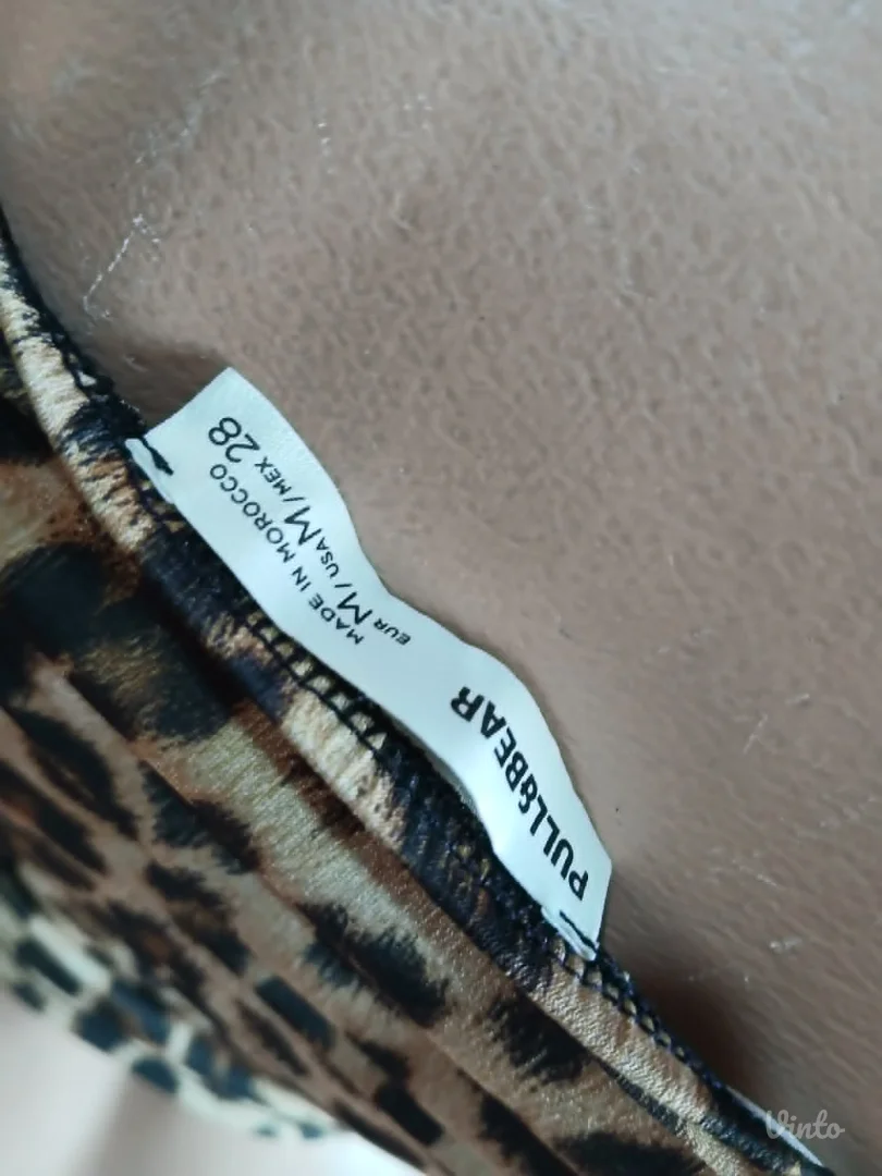 Pull&Bear Leopard Crop Top S
