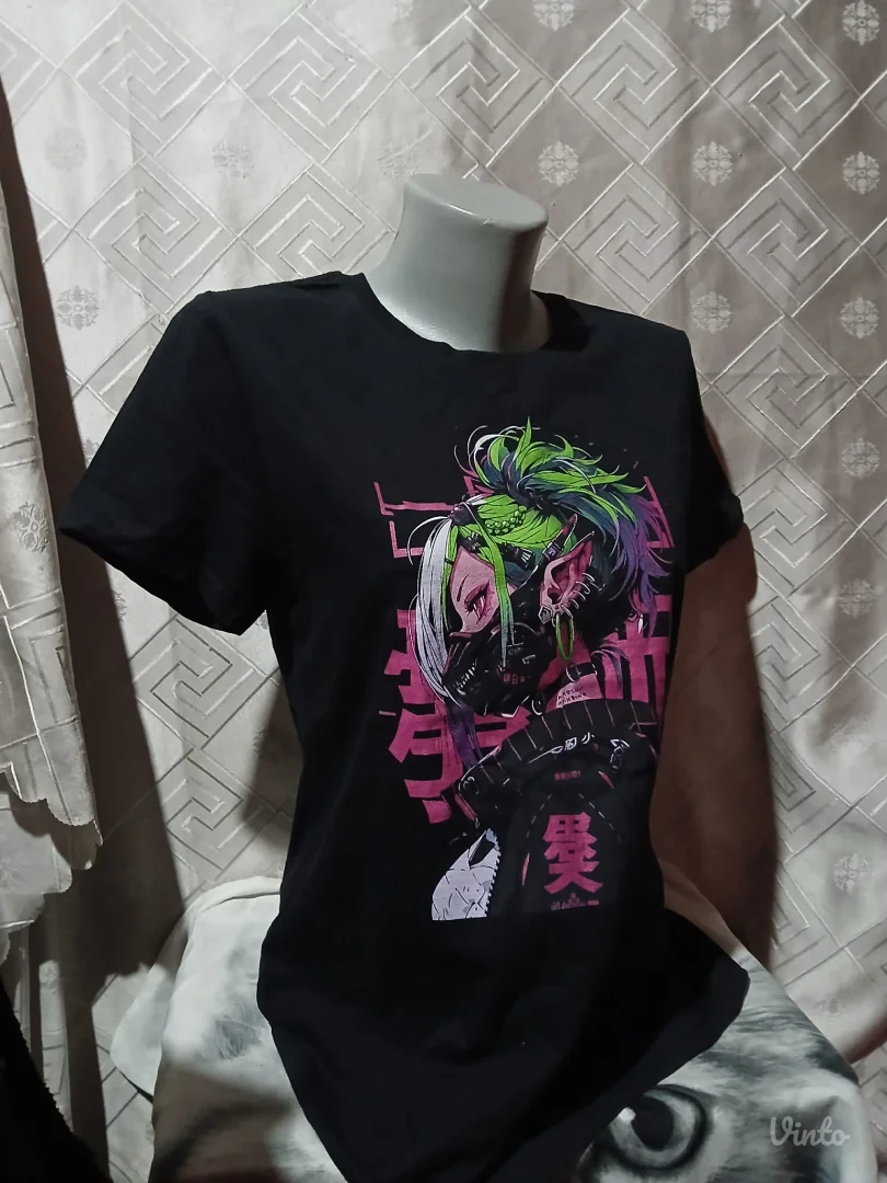 Nova Cyber Goth/Anime majica S 100% pamuk