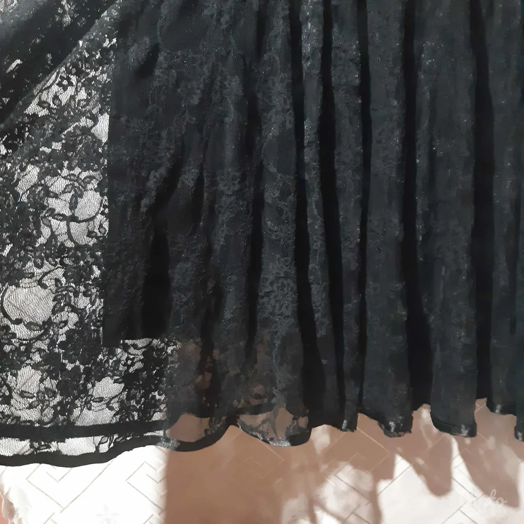 Goth crna suknja od cipke S/M