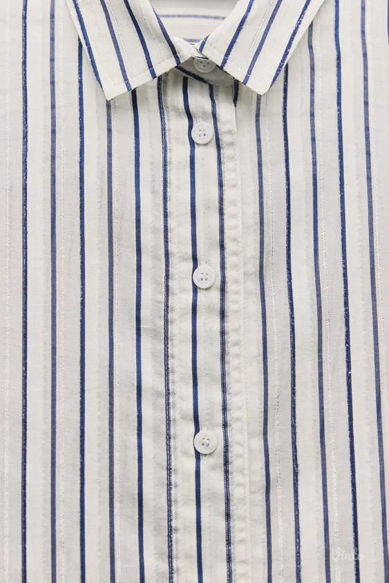 Zara košulja sa metalik nitima M