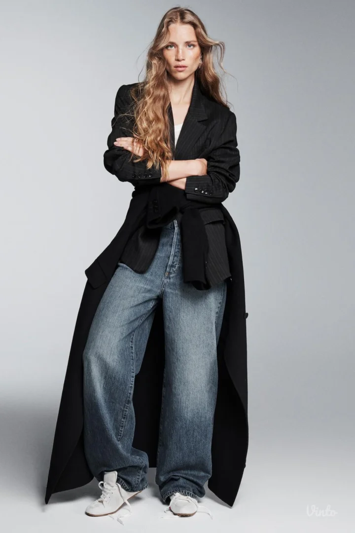 Zara ZW laneni sako na pruge