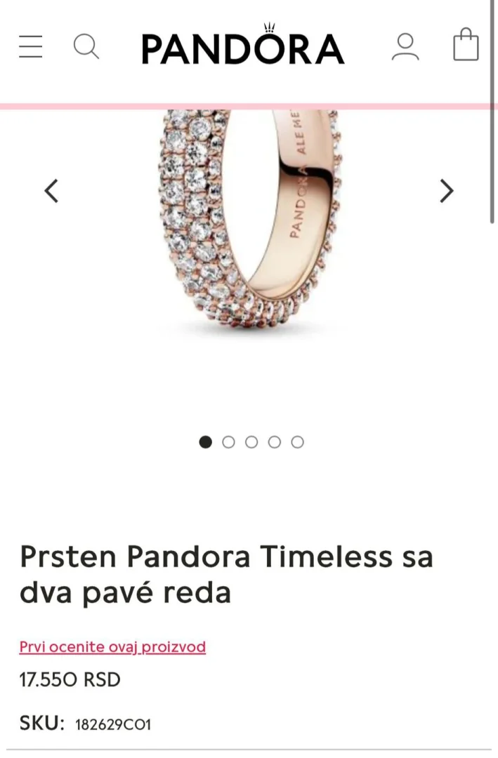 Pandora prsten