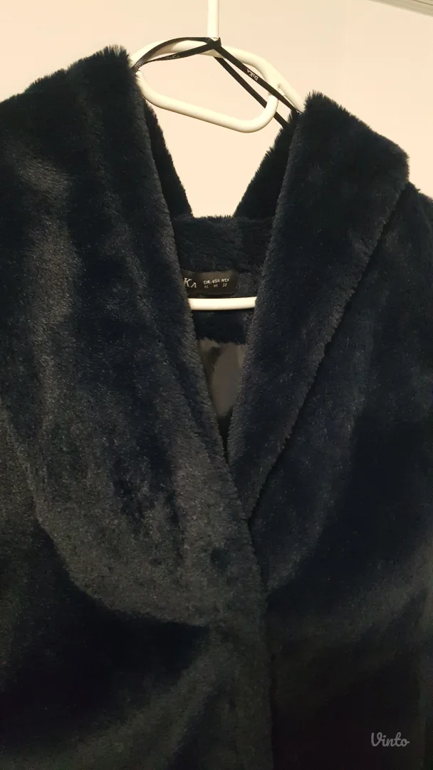 Teget prsluk sa kapuljačom-nov (mekan i topao)