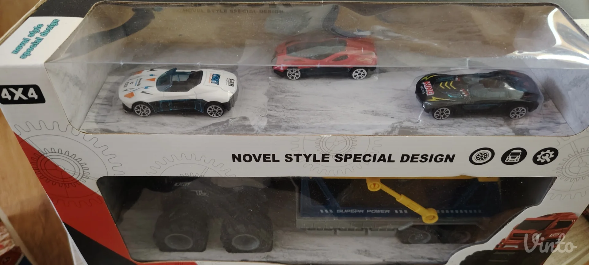 Set igračka kamion sa 3 autića