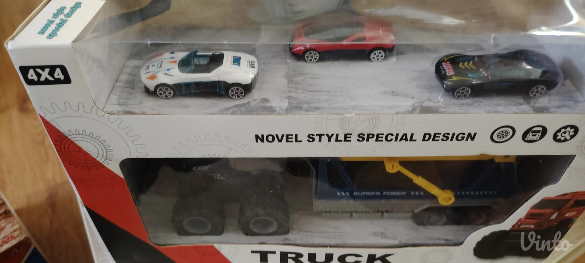 Set igračka kamion sa 3 autića