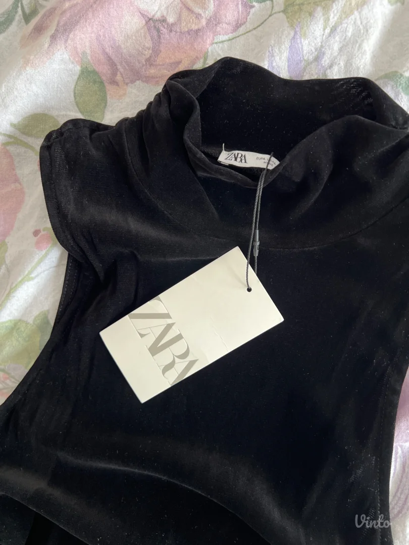 ZARA MIDI - crna haljina