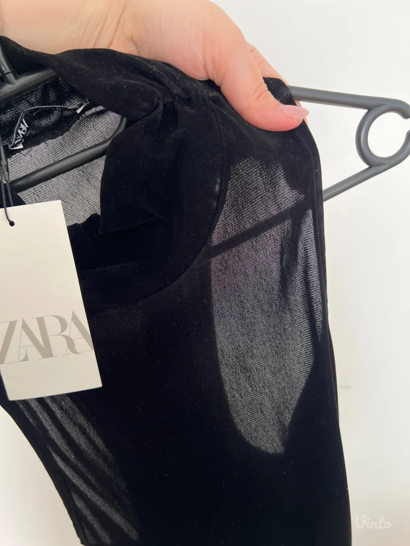 ZARA MIDI - crna haljina