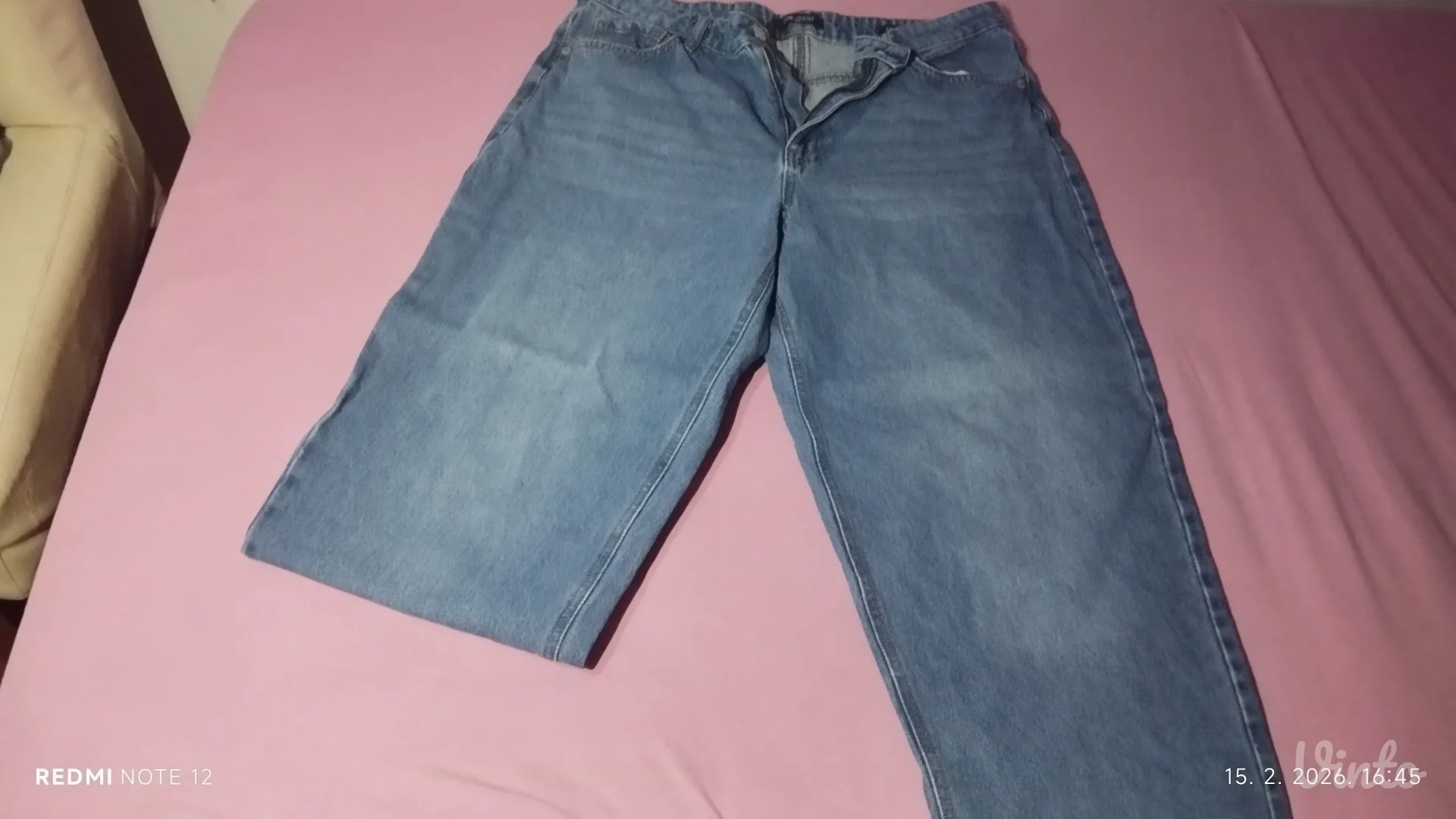 Tamnoplave ženske balloon farmerice