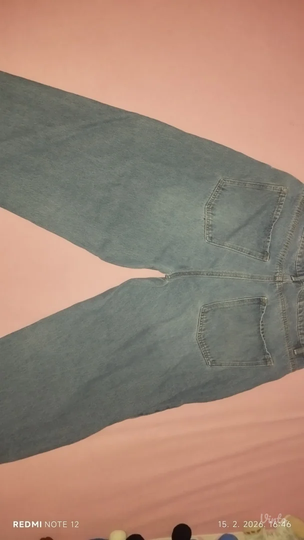 Tamnoplave ženske balloon farmerice