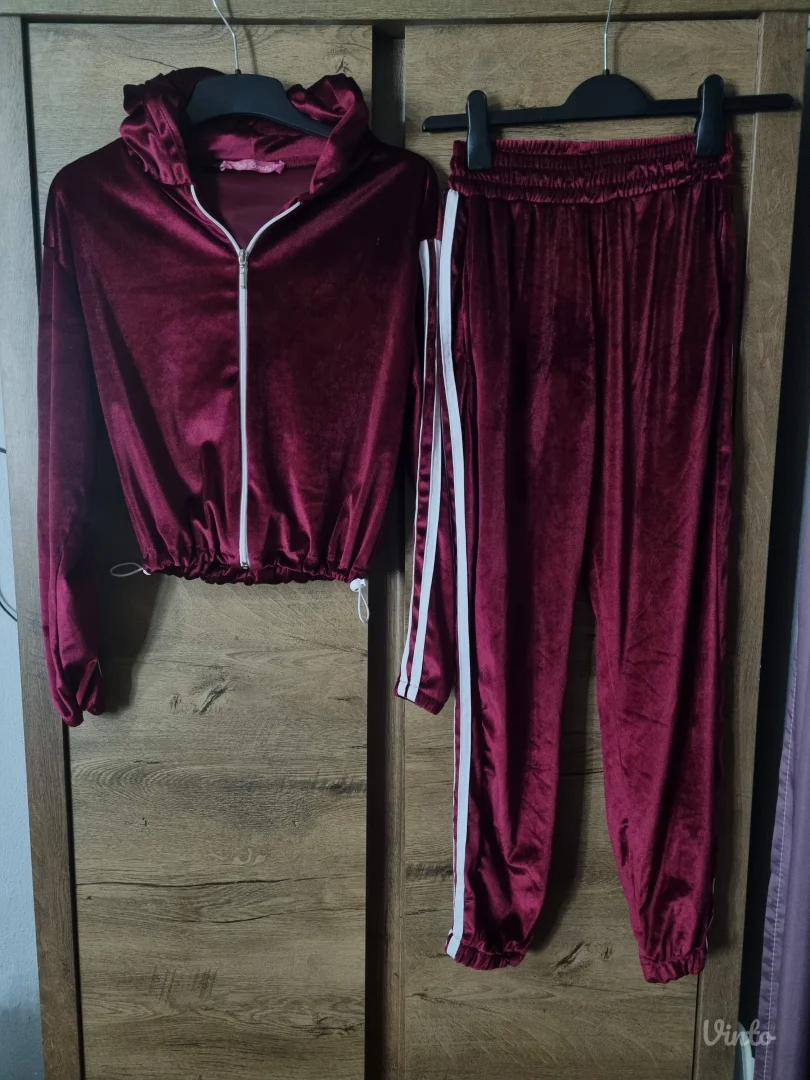 Komplet plisana trenerka S/M