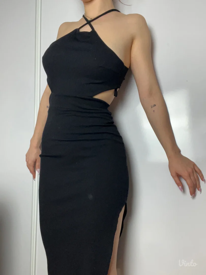 Crna zenska haljina NOVO