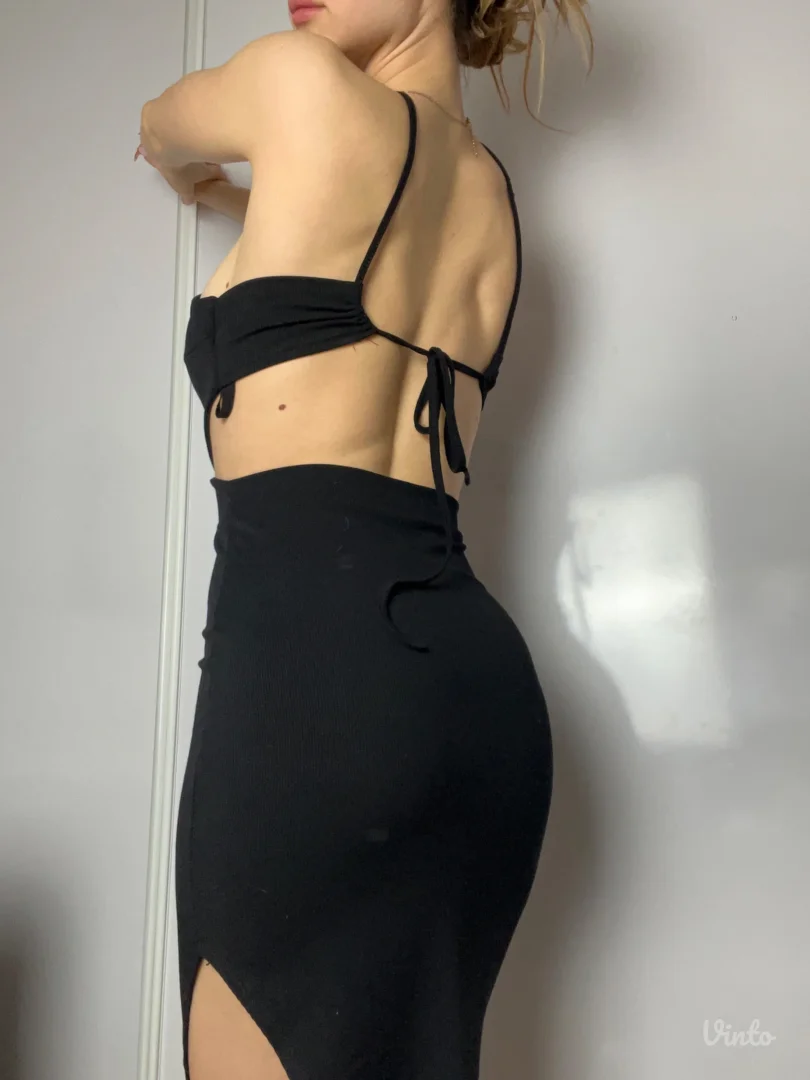 Crna zenska haljina NOVO