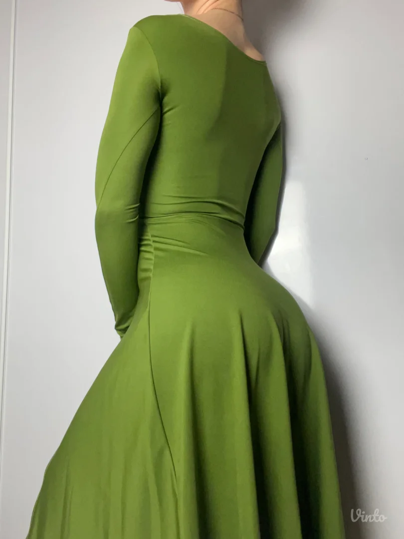 Zelena zenska haljina