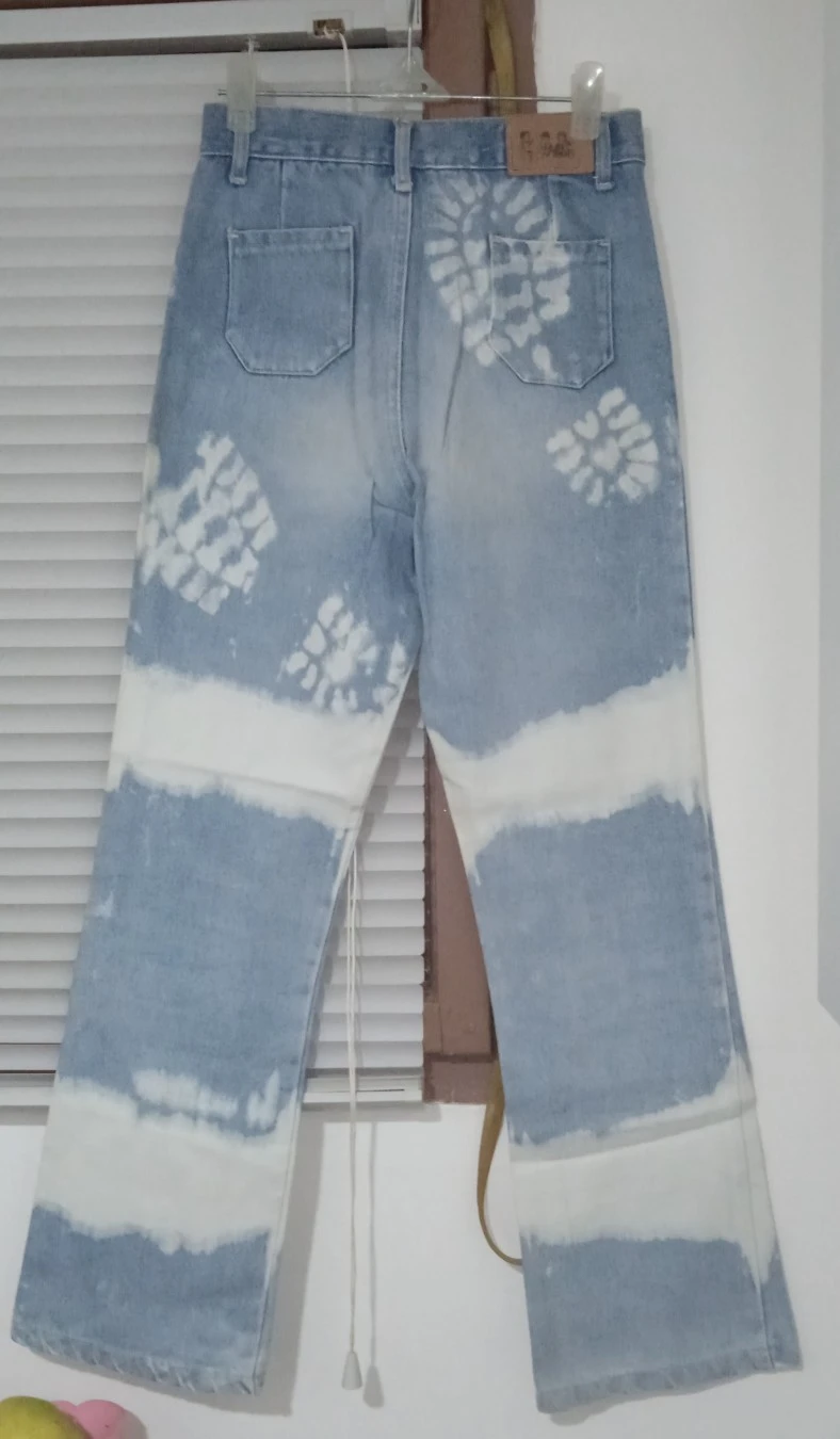 Vintage dečije tie-dye farmerke sa vezom - Veličina 14 (164)