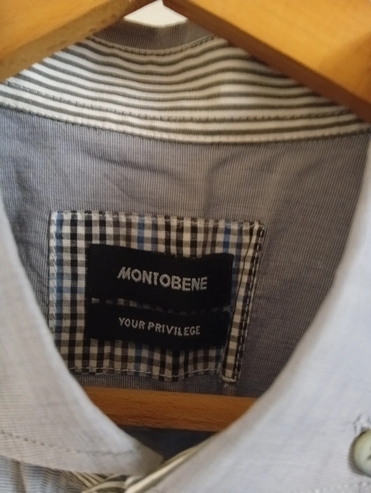 MONTO BENE Muška Košulja XL – Kao Nova (Sivo-Plava)
