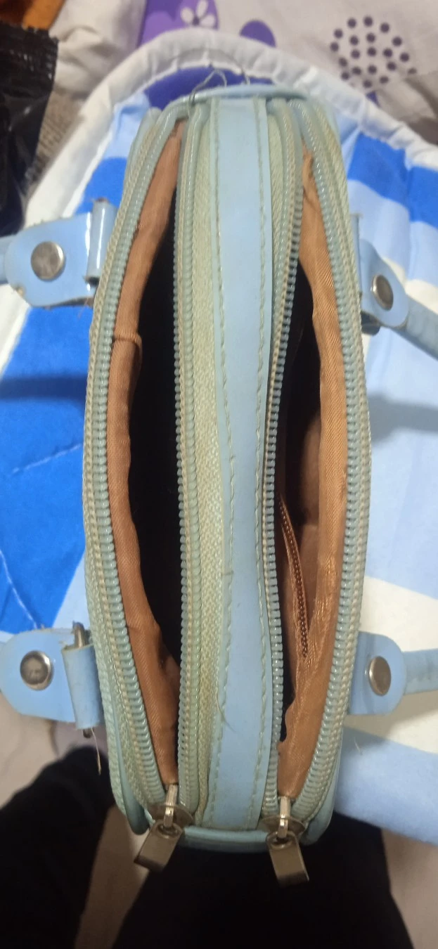 Retro Y2K Pastelno Plava Torbica - Mini Bowling Bag